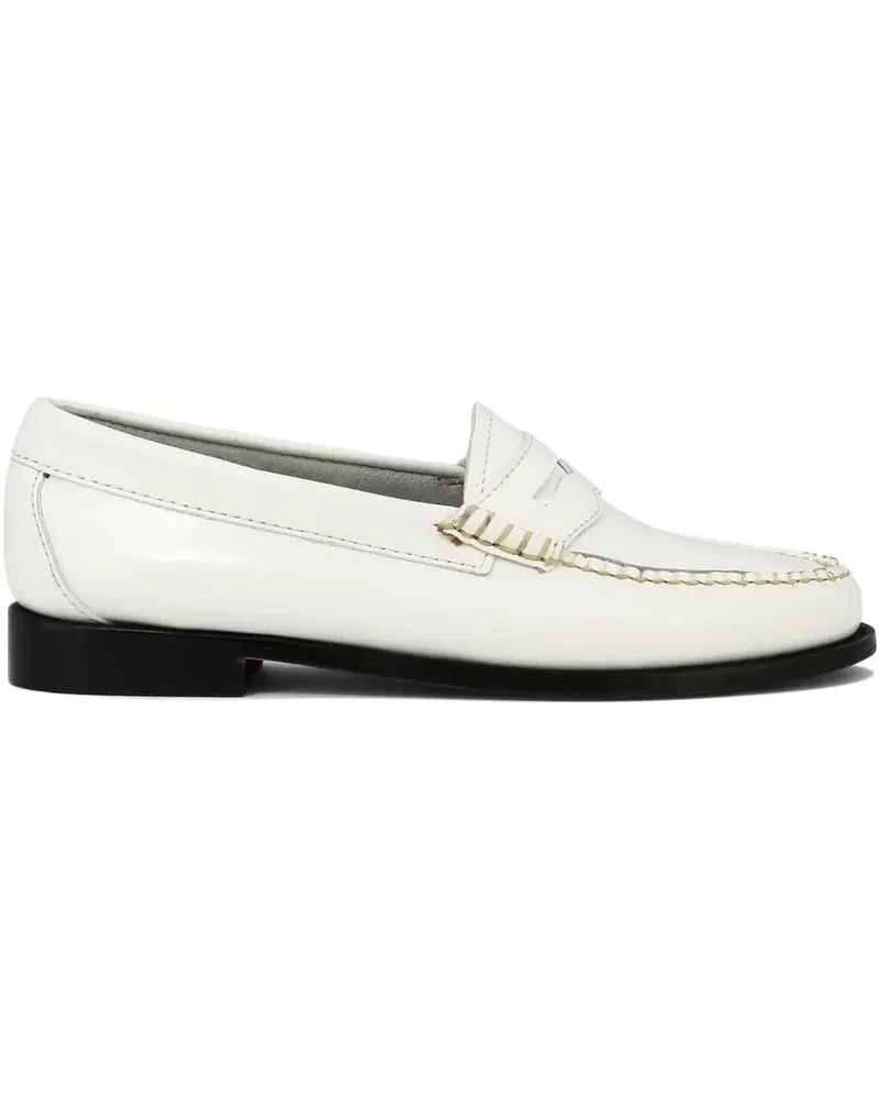 G.H. Bass & Co. Penny-Loafer aus Leder - Weiß Weiß