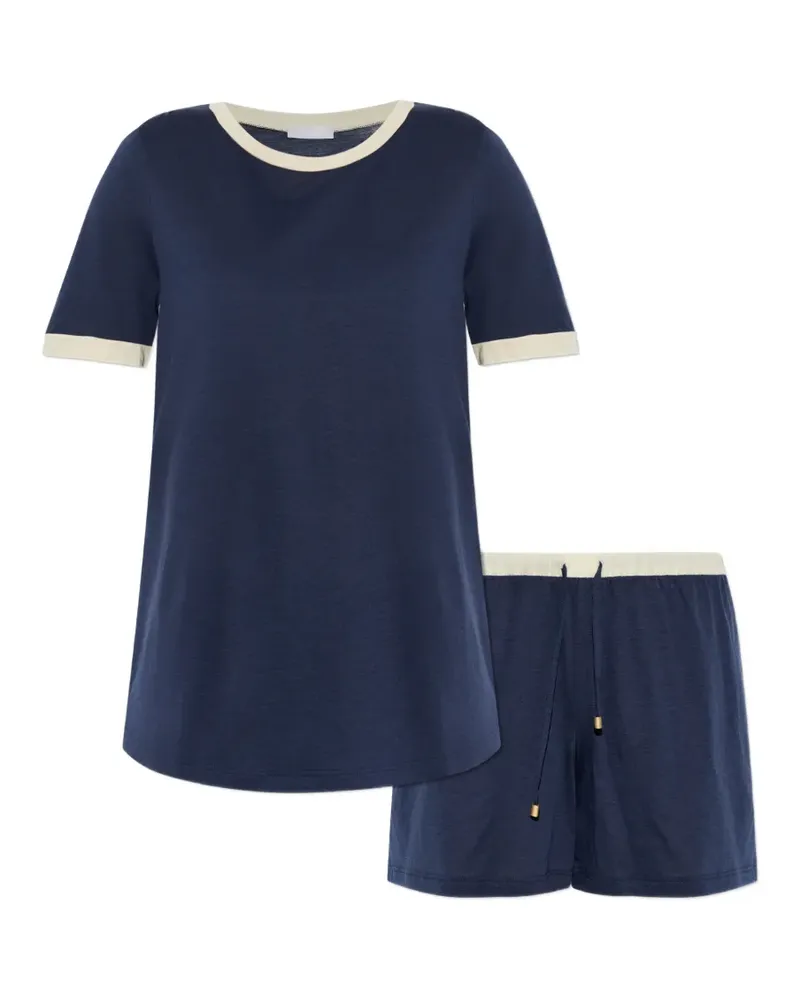 Hanro Laura pyjama set - Blau Blau