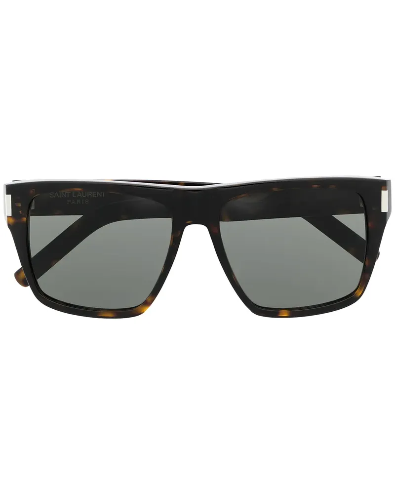 Saint Laurent Eckige Sonnenbrille - Braun Braun