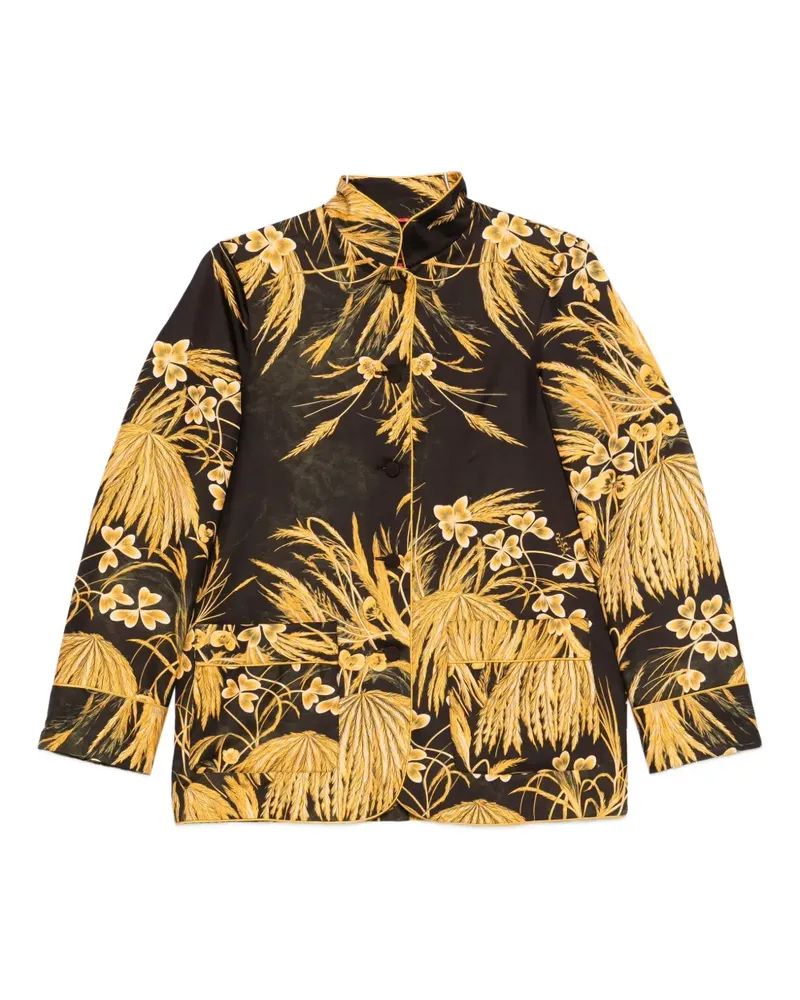 For Restless Sleepers Hemd mit Blumen-Print - Braun Braun