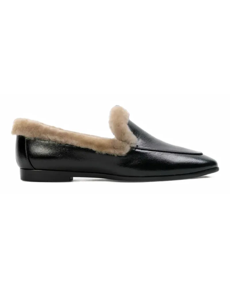 BLACK SUEDE STUDIO Zora Loafer mit Shearling-Futter - Schwarz Schwarz