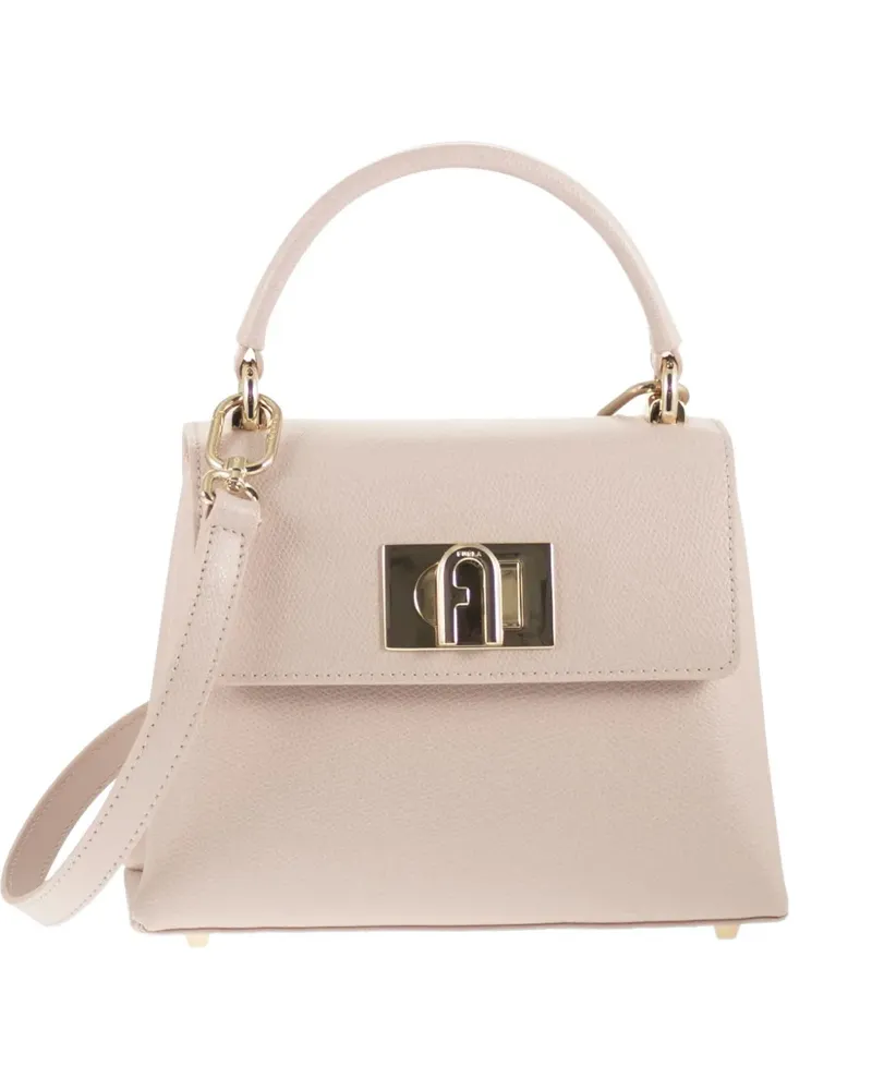 Furla mini 1927 leather tote bag - Rosa Rosa