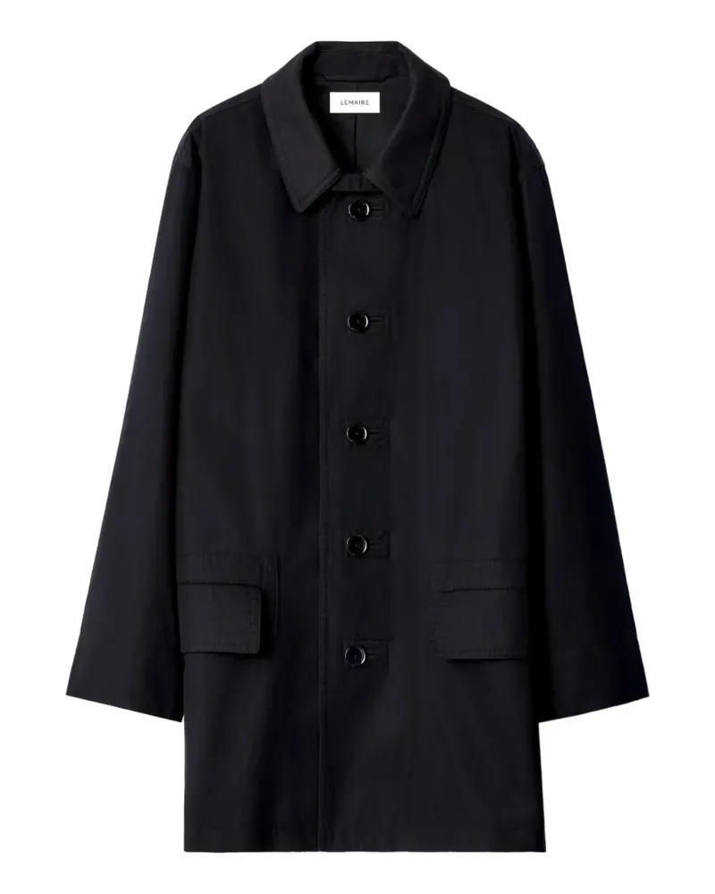 Christophe Lemaire Klassische Regenjacke - Schwarz Schwarz
