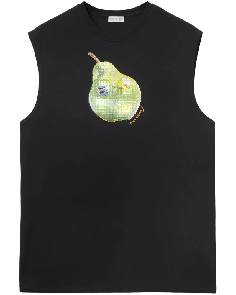 Burberry Tanktop mit Logo-Print - Schwarz Schwarz