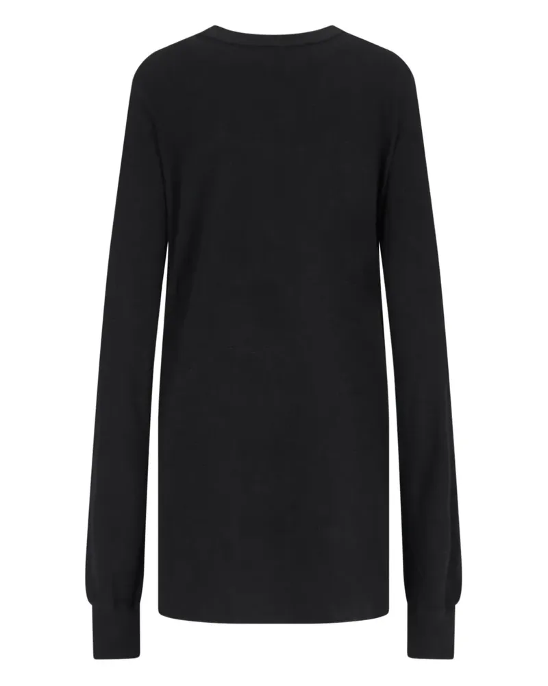 Rick Owens Langarmshirt mit Cut-Out - Schwarz Schwarz