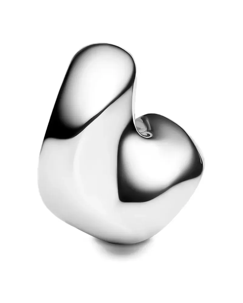 Maria Black Kleiner Saddle Ohrring - Silber Silber