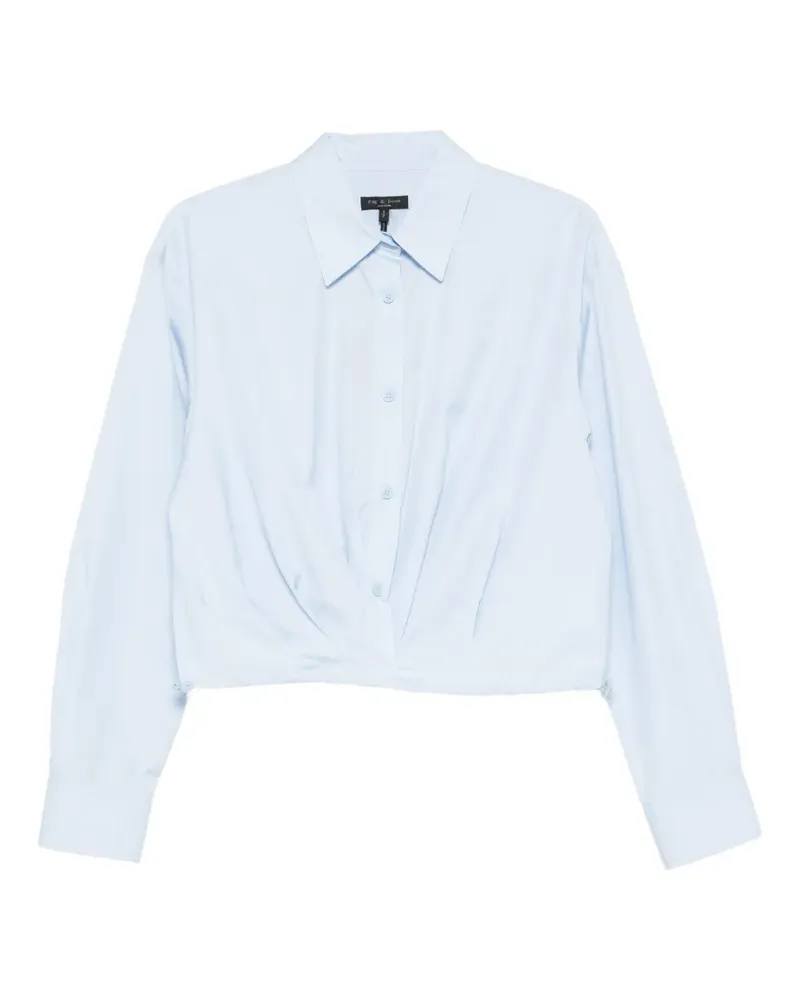 Rag & Bone Andy Hemd mit Knoten - Blau Blau