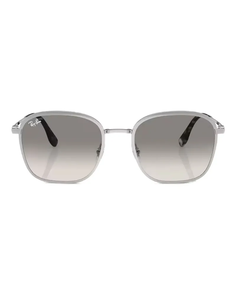 Ray Ban Sonnenbrille mit eckigem Gestell - Silber Silber
