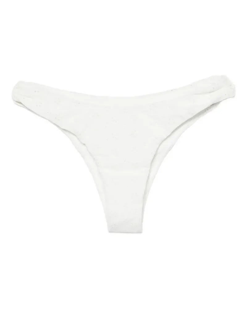 Faithfull The Brand Halo broderie anglaise bikini bottoms - Weiß Weiß