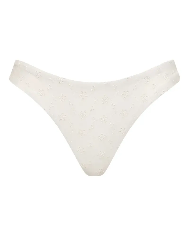 Faithfull The Brand Halo broderie anglaise bikini bottoms - Weiß Weiß