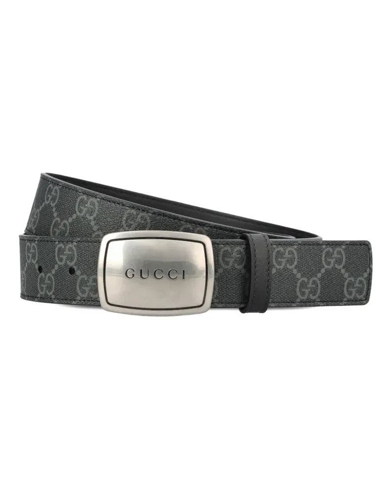 Gucci logo buckle belt - Grau Grau