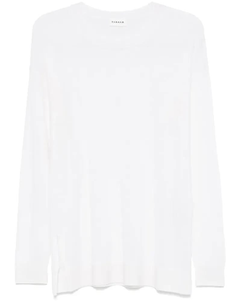P.A.R.O.S.H. P.A.R.O H. Linfa Pullover - Weiß Weiß