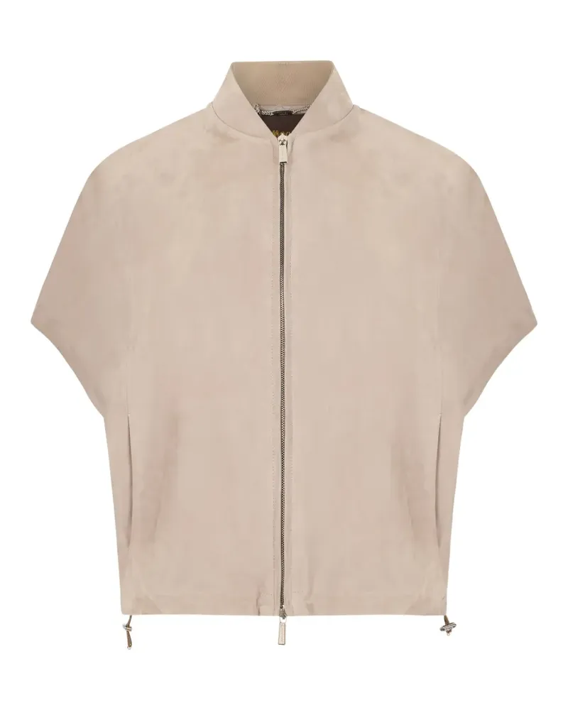 MOORER zip-up jacket - Nude Nude