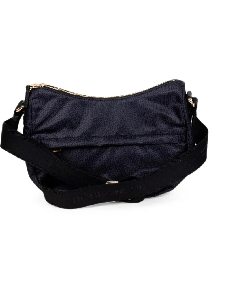 Borbonese Luna Schultertasche - Schwarz Schwarz