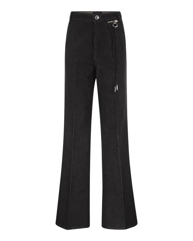 SPORTMAX Ausgestellte Jeans mit Reißverschluss - Schwarz Schwarz