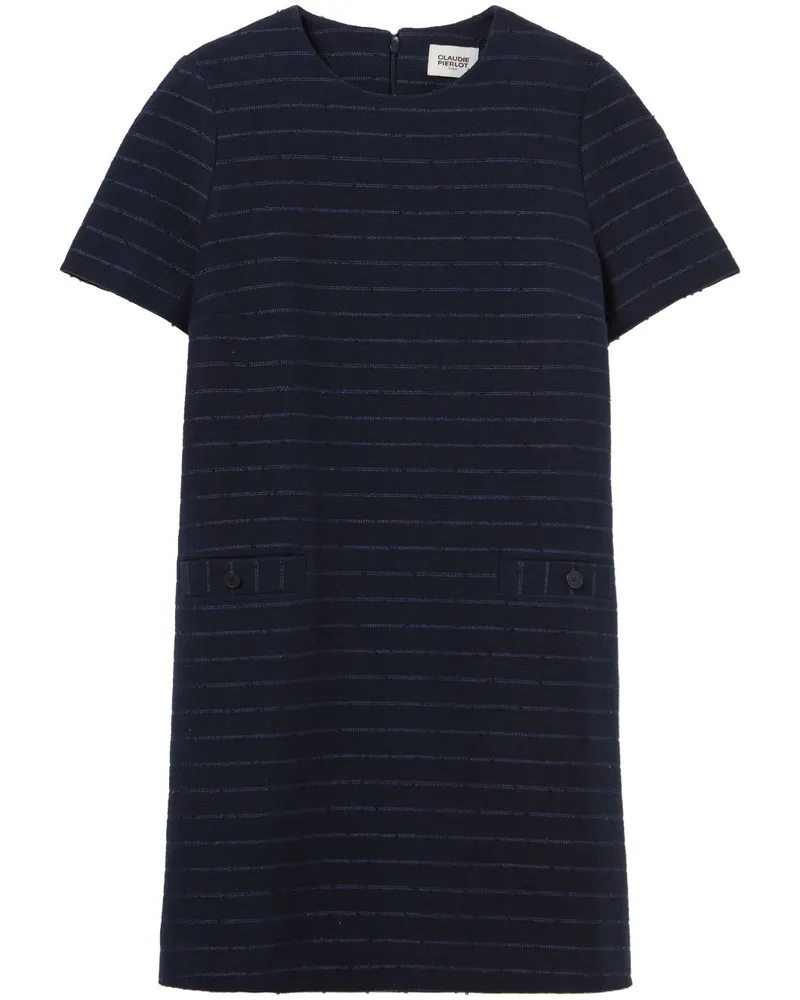 Claudie Pierlot Gestreiftes Minikleid - Blau Blau