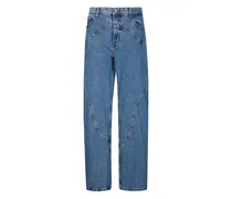 Napoleon suede-pocket jeans - Blau