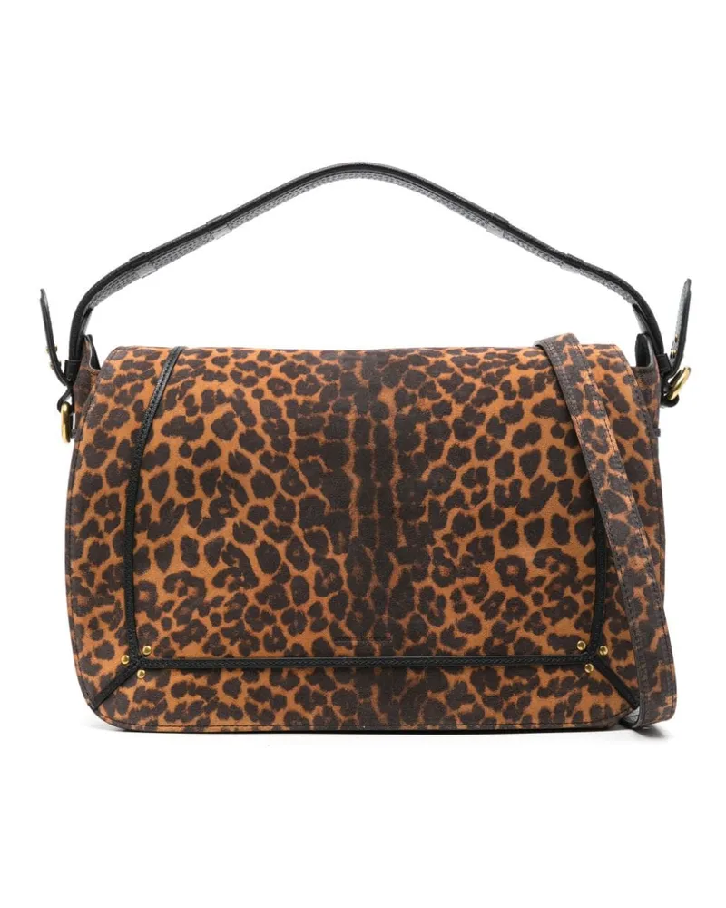 Jérôme Dreyfuss Große Pepito Schultertasche - Braun Braun
