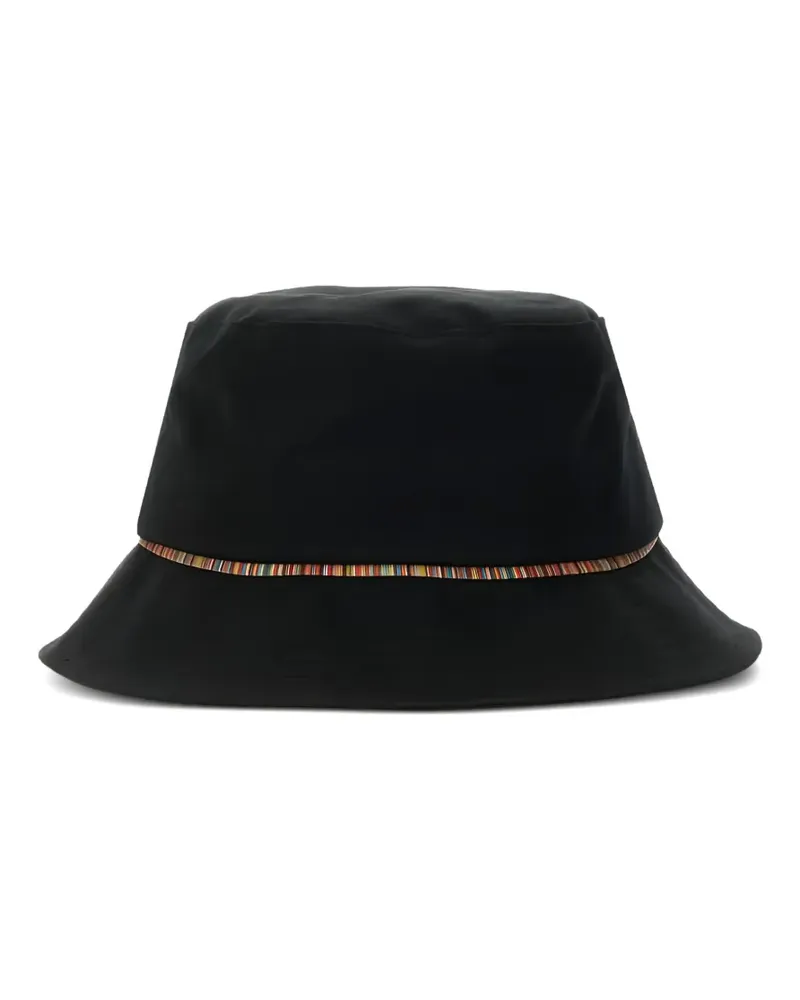Paul Smith Fischerhut mit Streifendetail - Schwarz Schwarz