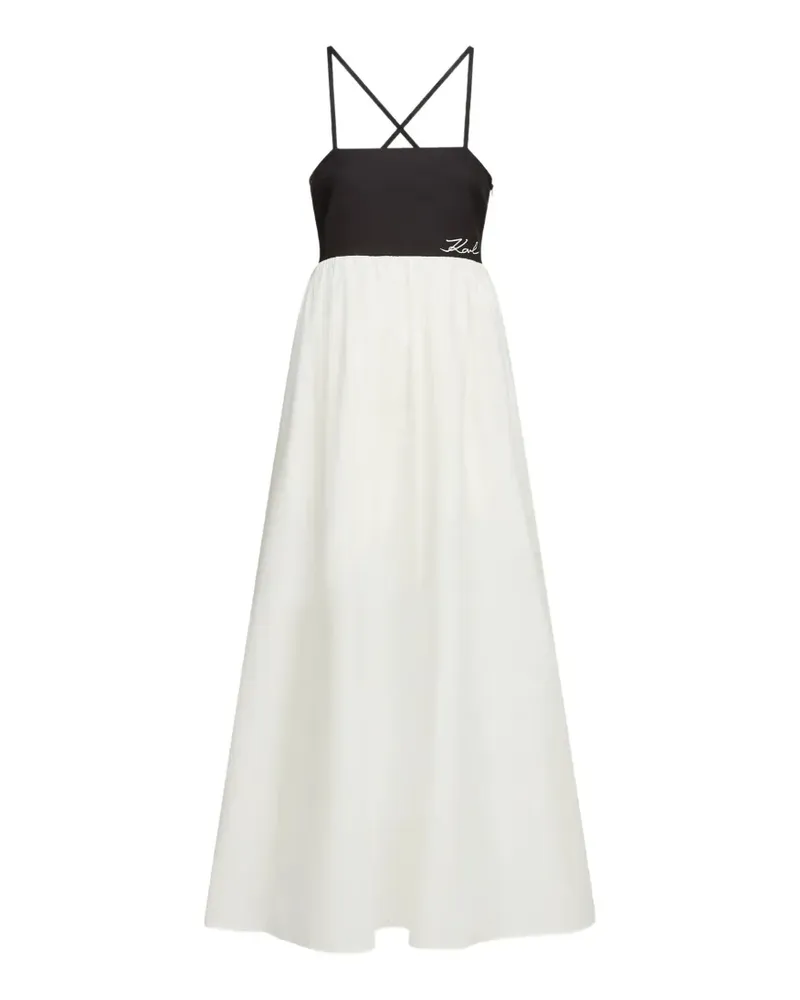 Karl Lagerfeld Semi-transparentes Maxikleid - Nude Nude