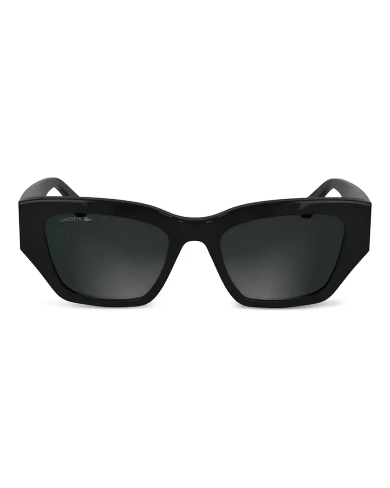 Lacoste Sonnenbrille mit geometrischem Gestell - Schwarz Schwarz