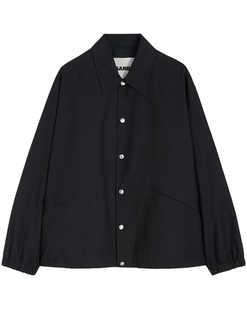 Jil Sander Einreihige Hemdjacke - Blau Blau