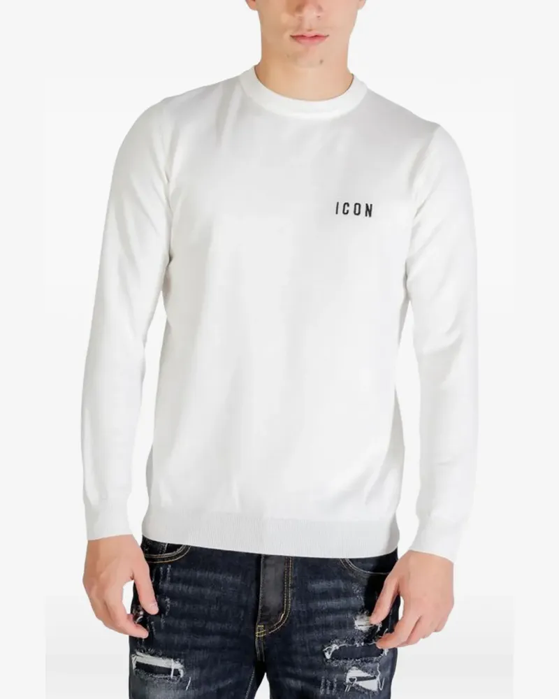 Icon Brand logo-print sweater - Weiß Weiß