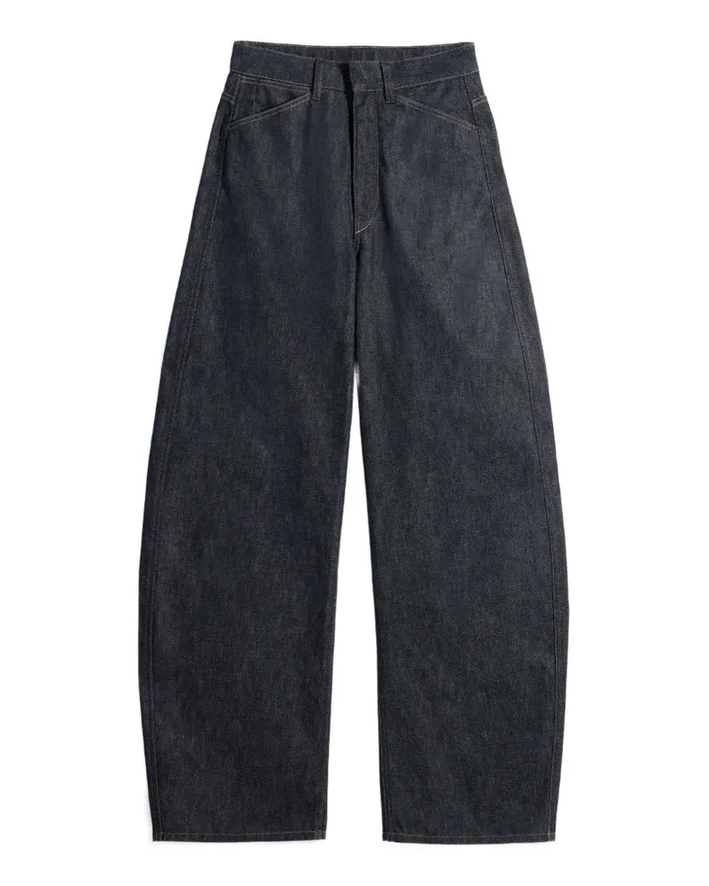 Christophe Lemaire Weite High-Waist-Jeans - Blau Blau