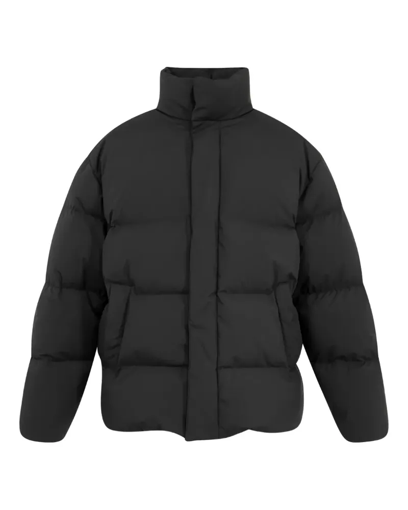 Saint Laurent Gesteppte Jacke mit Stehkragen - Schwarz Schwarz