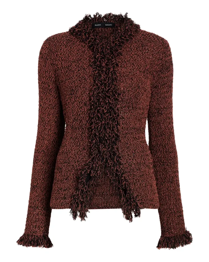 Proenza Schouler Nilo-Top aus strukturiertem Jacquard - Braun Braun