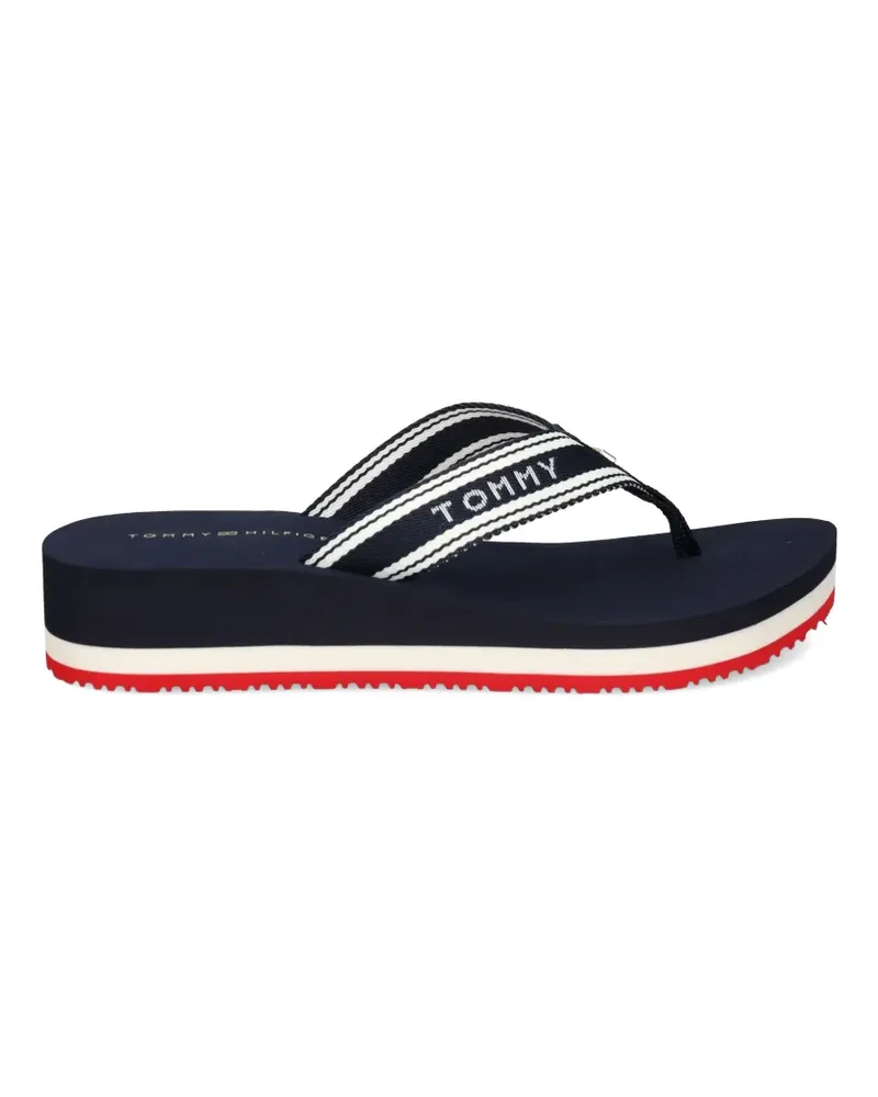Tommy Hilfiger striped platform flip-flops - Blau Blau