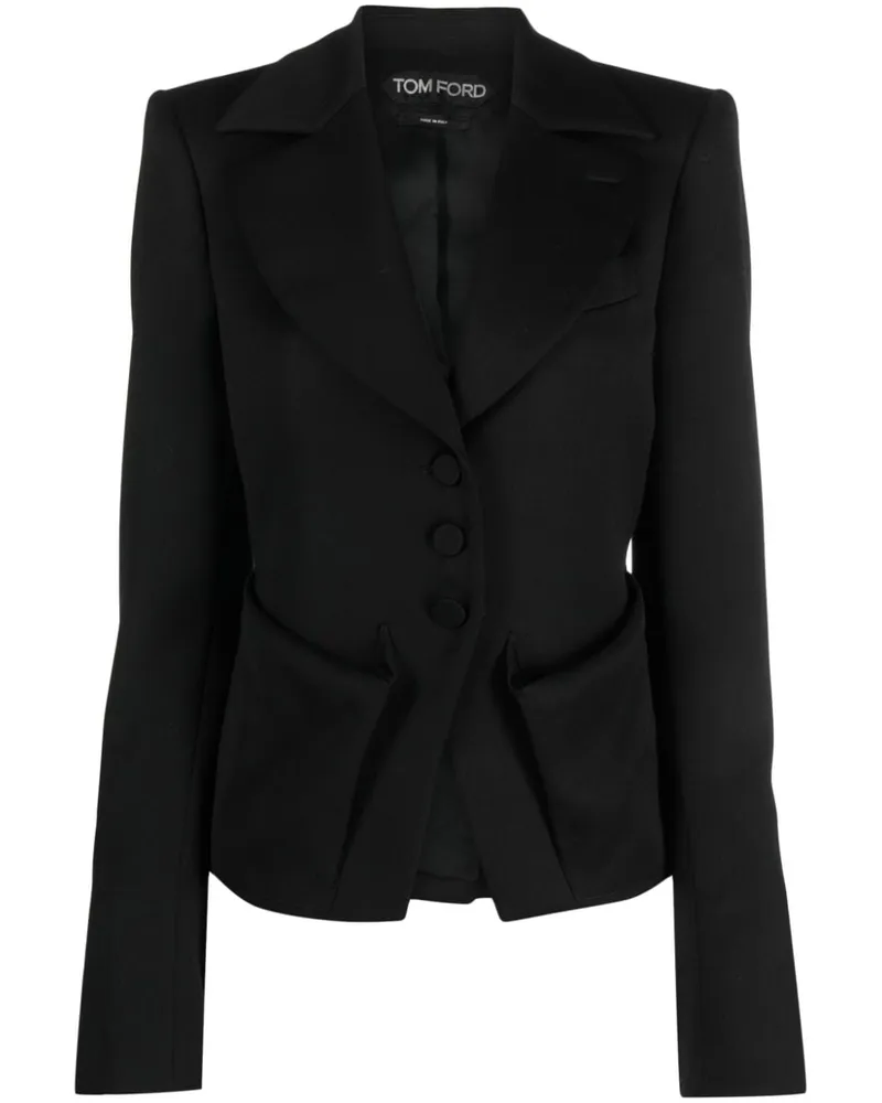 Tom Ford Einreihiger Blazer - Schwarz Schwarz
