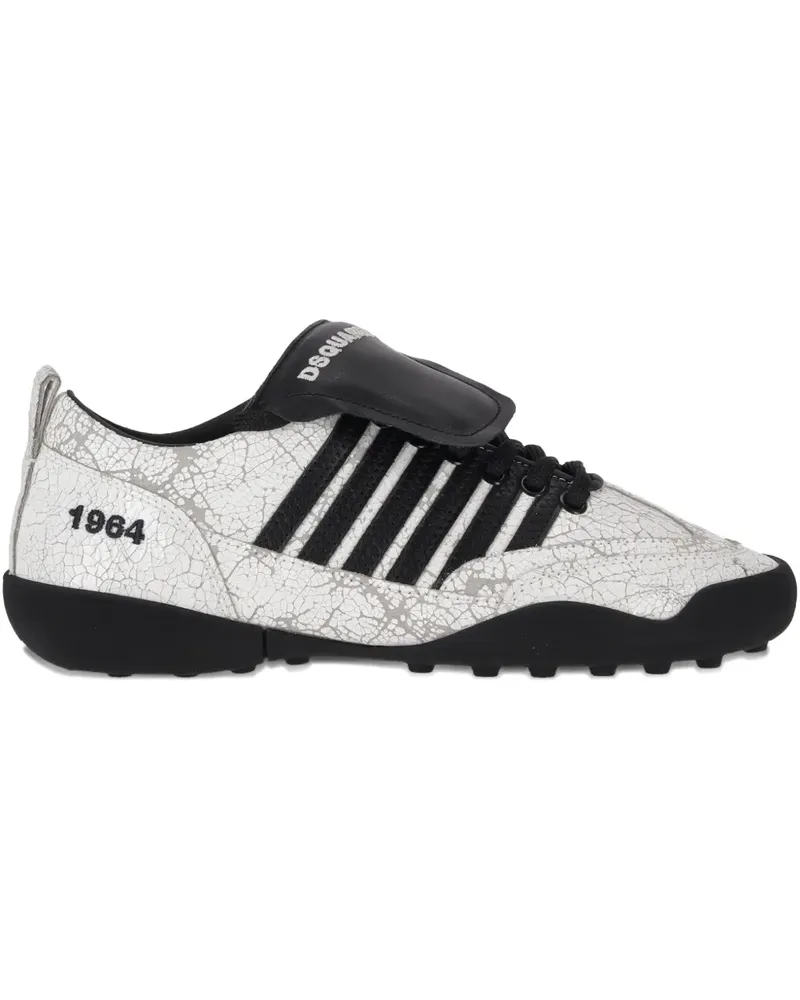 Dsquared2 lace-up soccer sneakers - Weiß Weiß