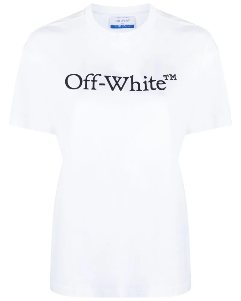 OFF-WHITE Bookish T-Shirt mit Logo-Print - Weiß Weiß