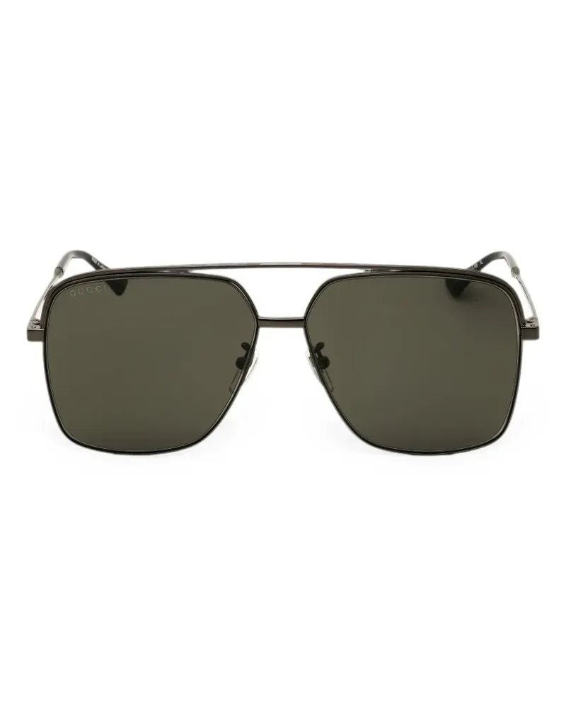 Gucci rectangle-frame sunglasses - Grau Grau