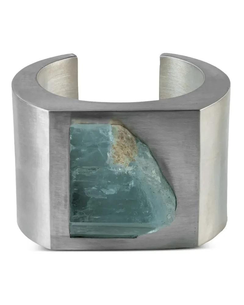 Parts Of Four Crescent Plane aquamarine bracelet - Silber Silber