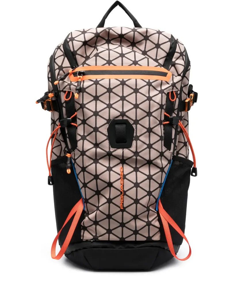 Piquadro Rucksack mit Logo-Prägung - Nude Nude