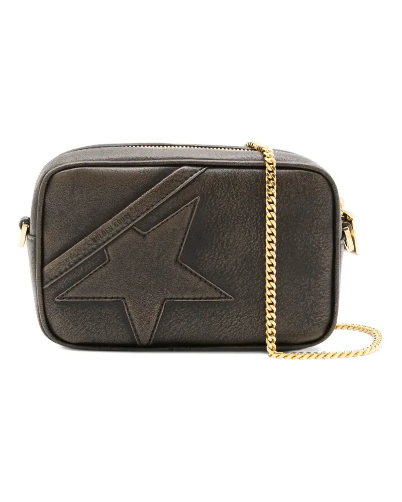 Golden Goose Mini Star Schultertasche mit Applikation - Braun Braun