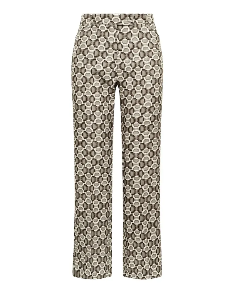 Maliparmi Gerade Hose mit Orbit-Print - Grau Grau