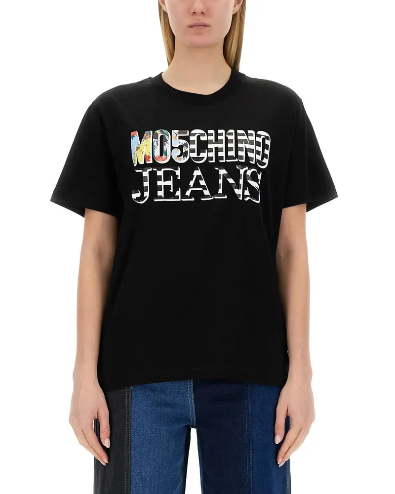 Moschino logo t-shirt - Schwarz Schwarz