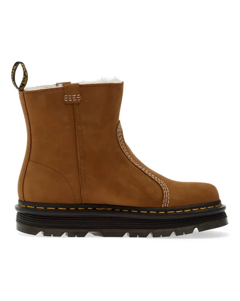Dr.Martens Zebzag Rigger Wl contrast-stitch ankle boots - Braun Braun