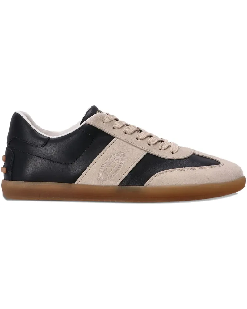 TOD'S Tabs Sneakers mit Einsätzen - Schwarz Schwarz