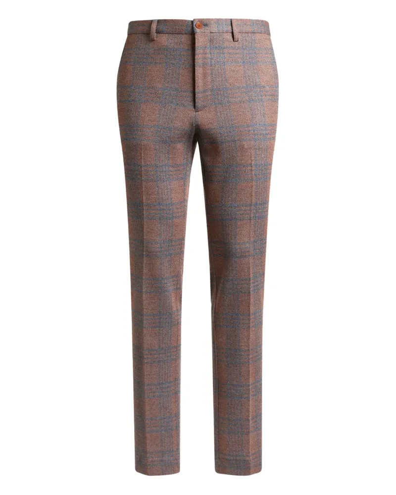 Etro Karierte Hose - Orange Orange