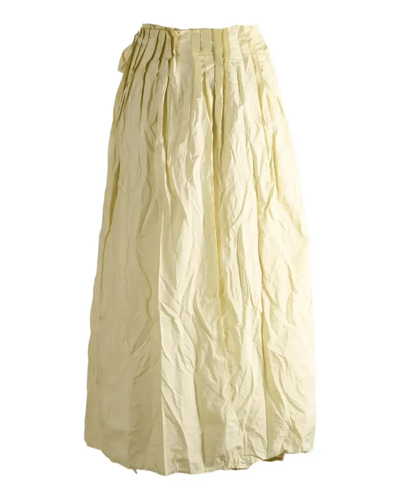 Daniela Gregis crinkled-effect maxi skirt - Gelb Gelb