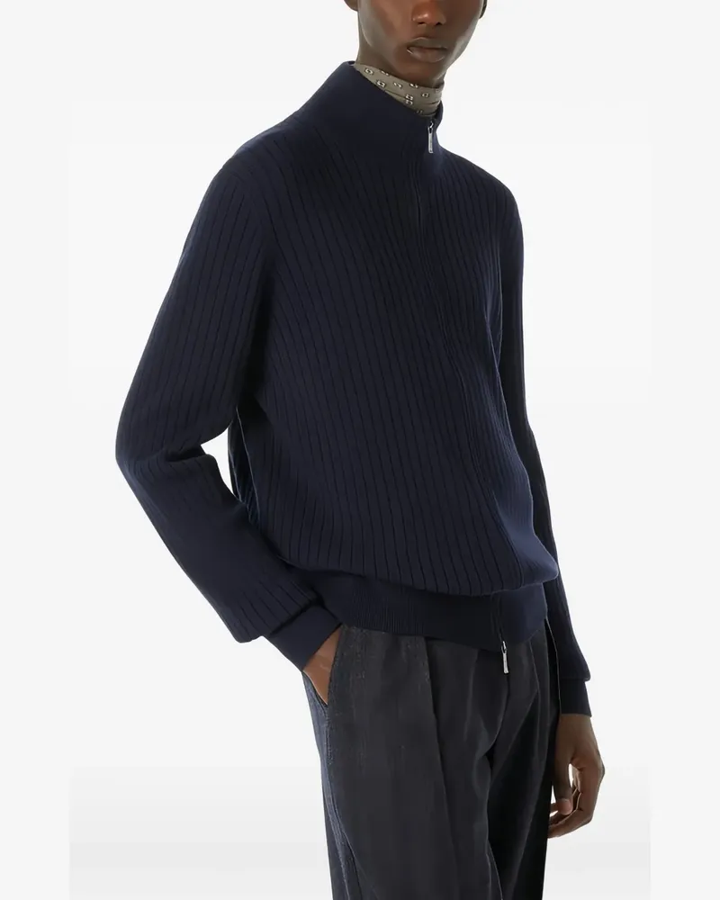 Loro Piana Gerippter Cardigan aus Kaschmir - Blau Blau