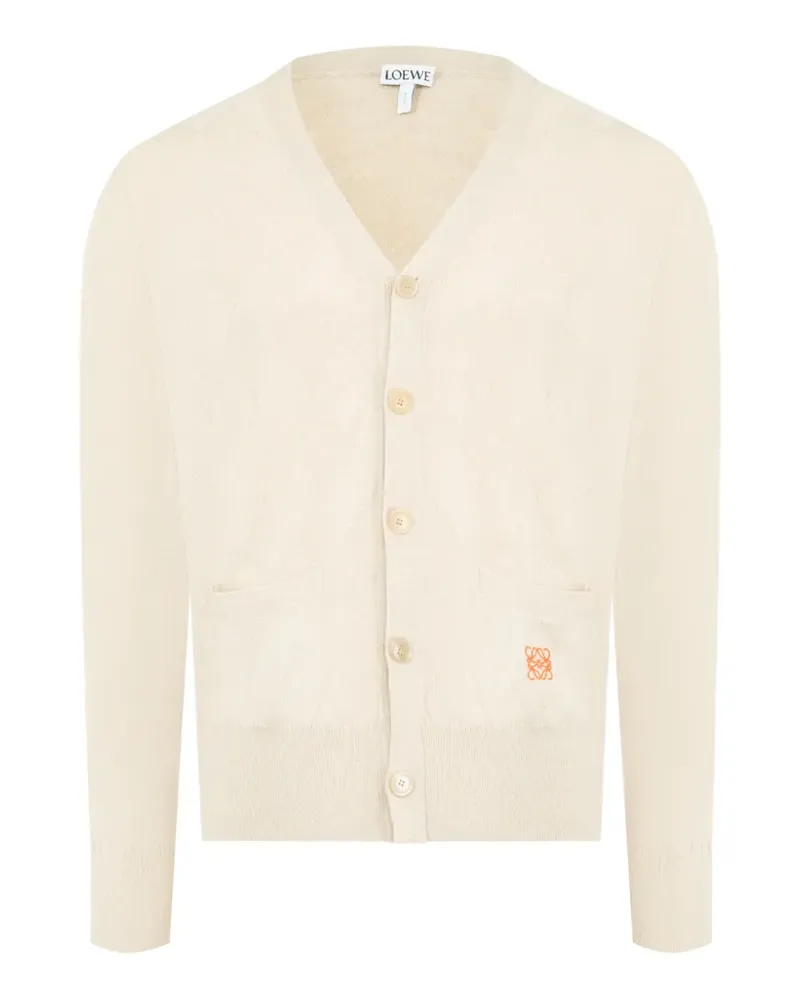 Loewe Anagram pocket cardigan - Nude Nude