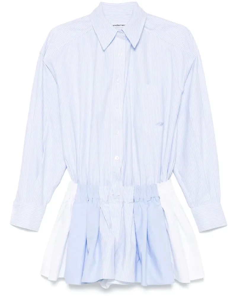 Alexander Wang Pre-styled Playsuit mit Falten - Blau Blau