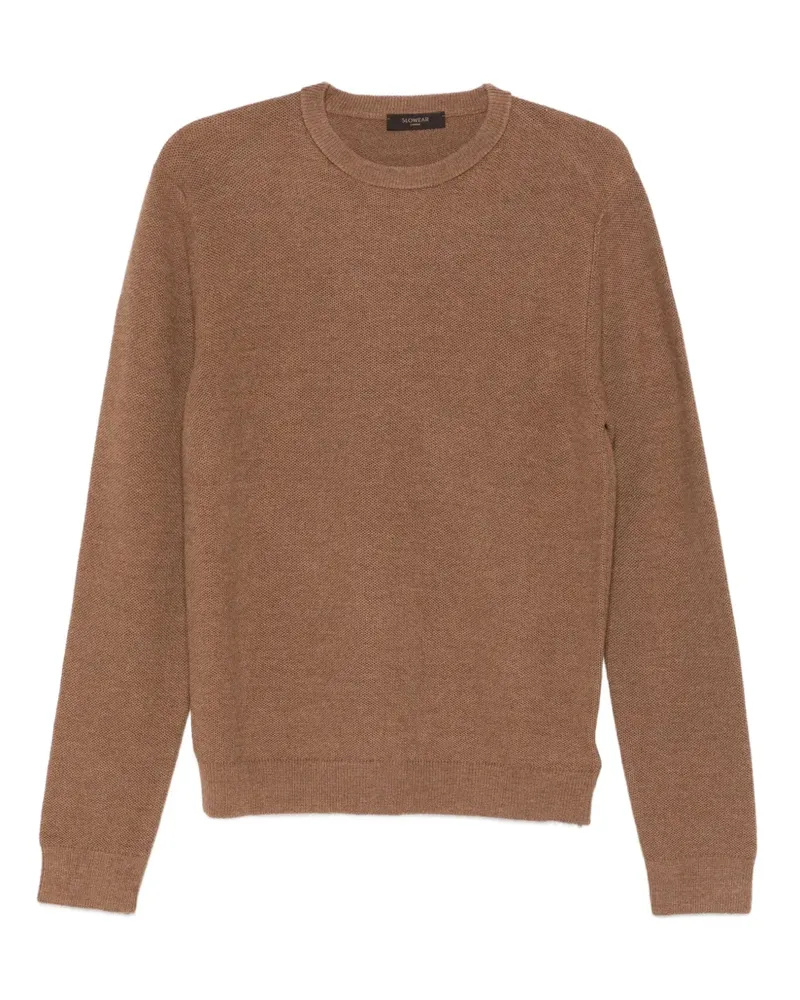 Zanone Pullover mit Rundhalsausschnitt - Braun Braun
