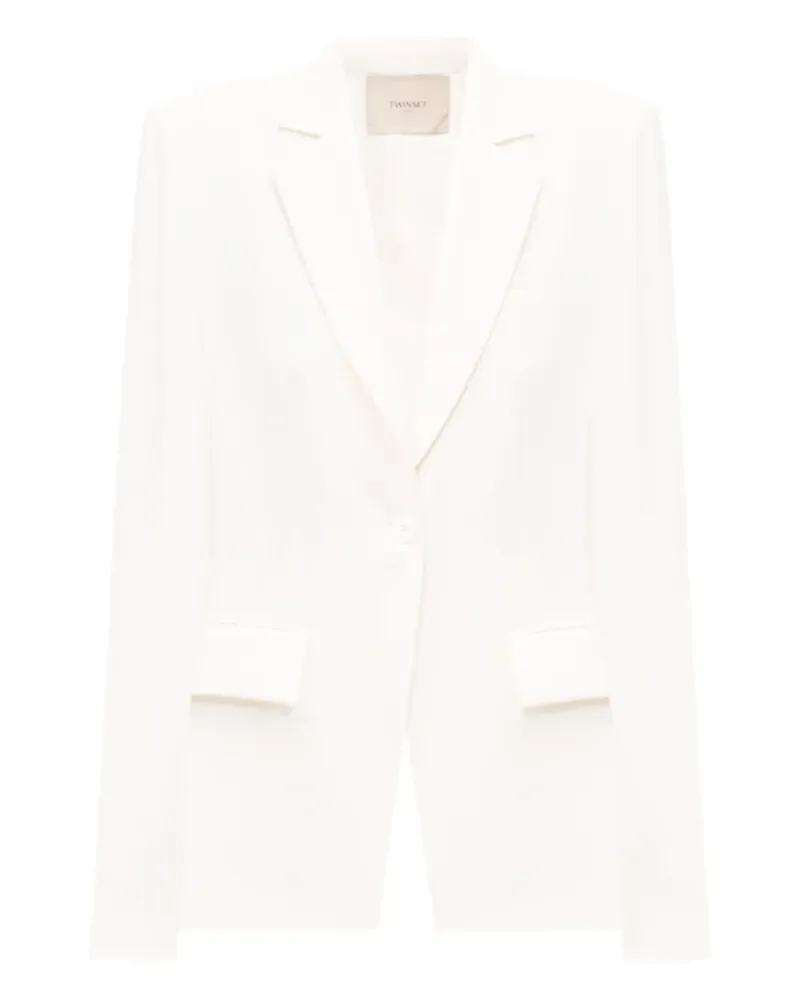 Twin-Set button single-breasted blazer - Weiß Weiß
