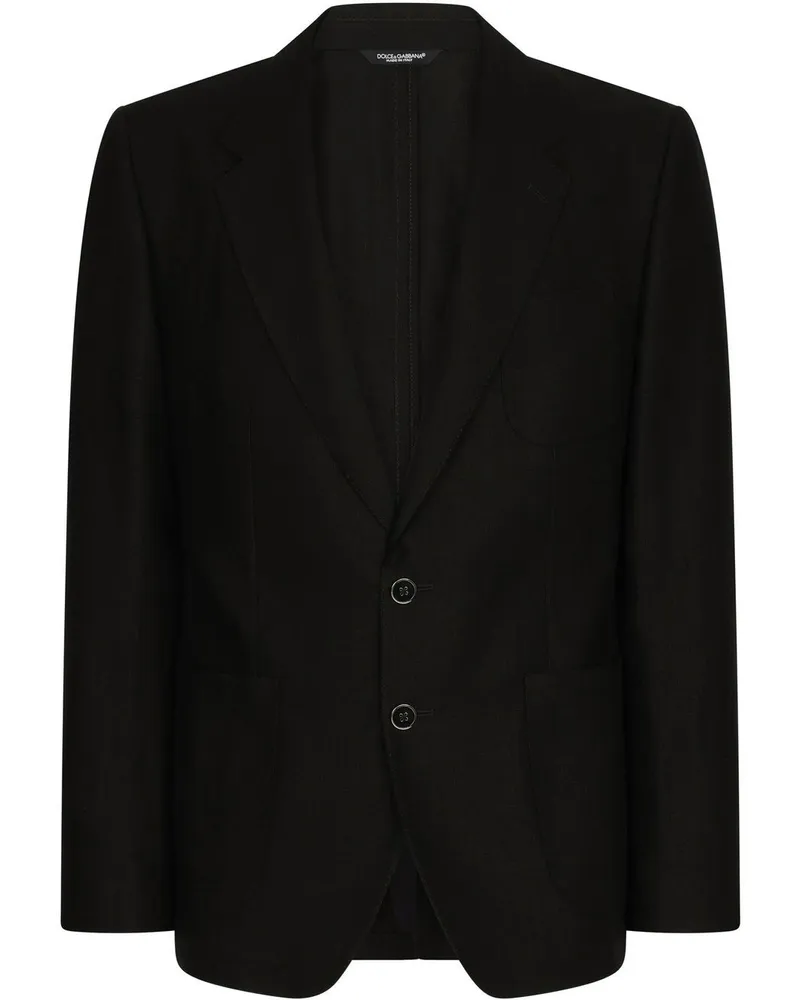 Dolce & Gabbana EInreihiges Sakko im Deconstructed-Look - Schwarz Schwarz